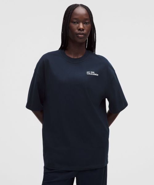 Brushed 女士拉绒高克重棉混纺圆领 T 恤