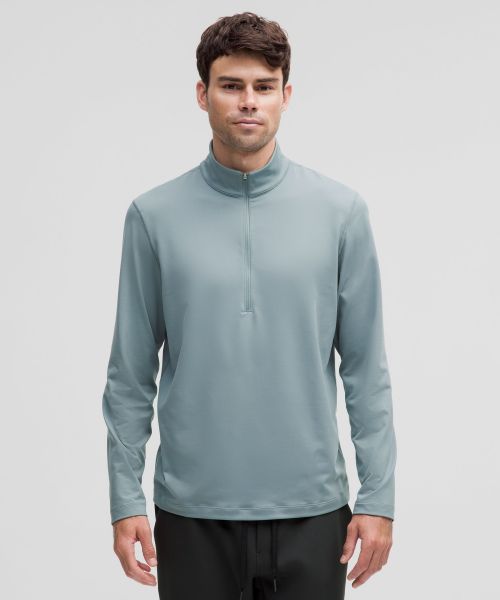 Soft Jersey 男士半拉链针织衫