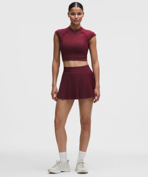 RePleat 女士风琴褶高腰网球裙