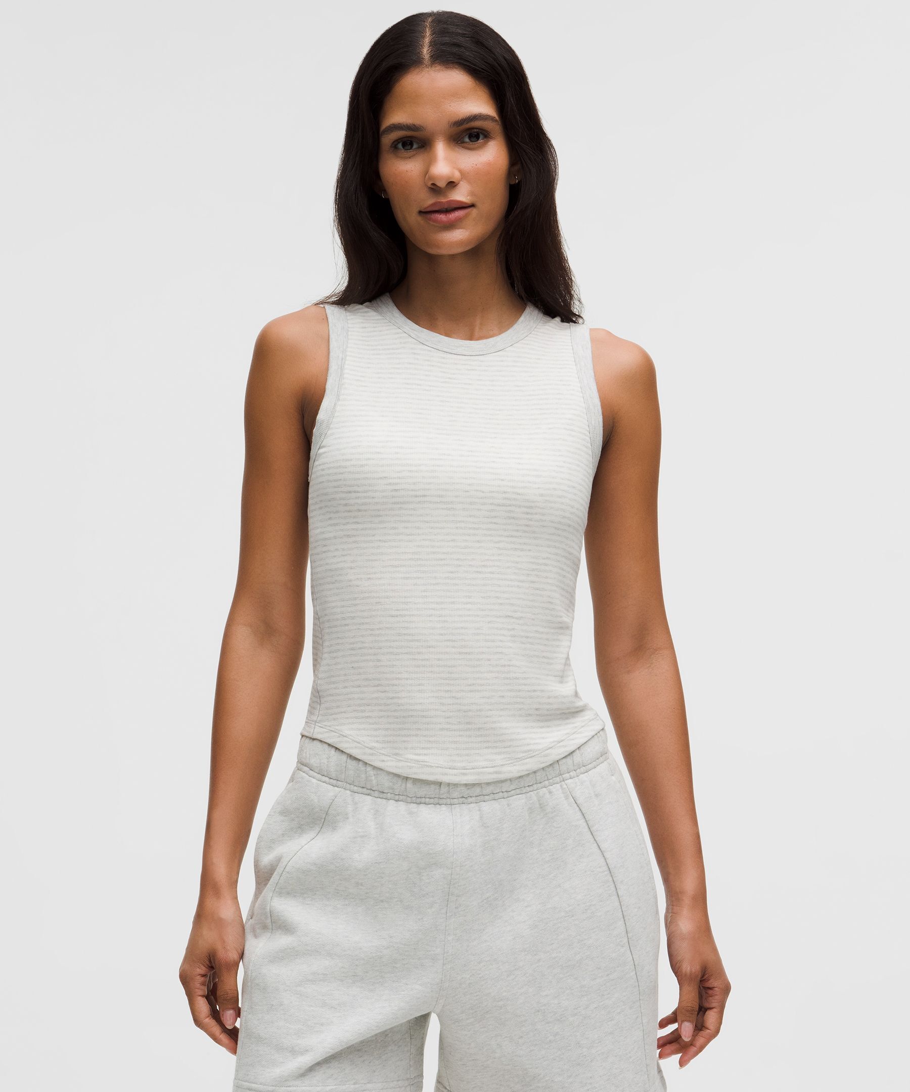 杂色超浅灰柔和象牙白条纹