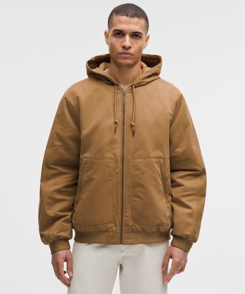 Reversible 男士双面可穿带夹层连帽夹克