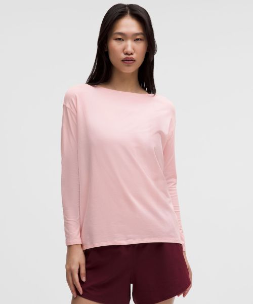 Back In Action 女士棉混纺长袖 T 恤