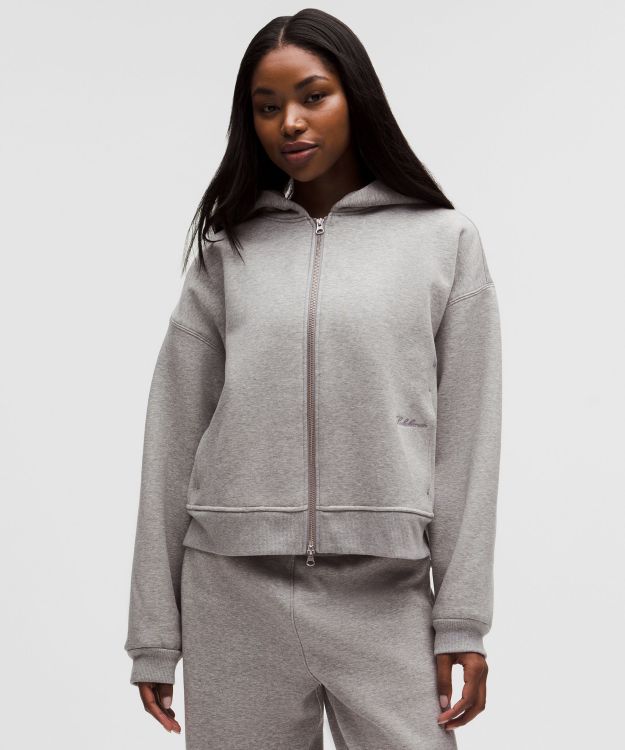 Big Cozy 女士超宽松款及臀拉链连帽卫衣