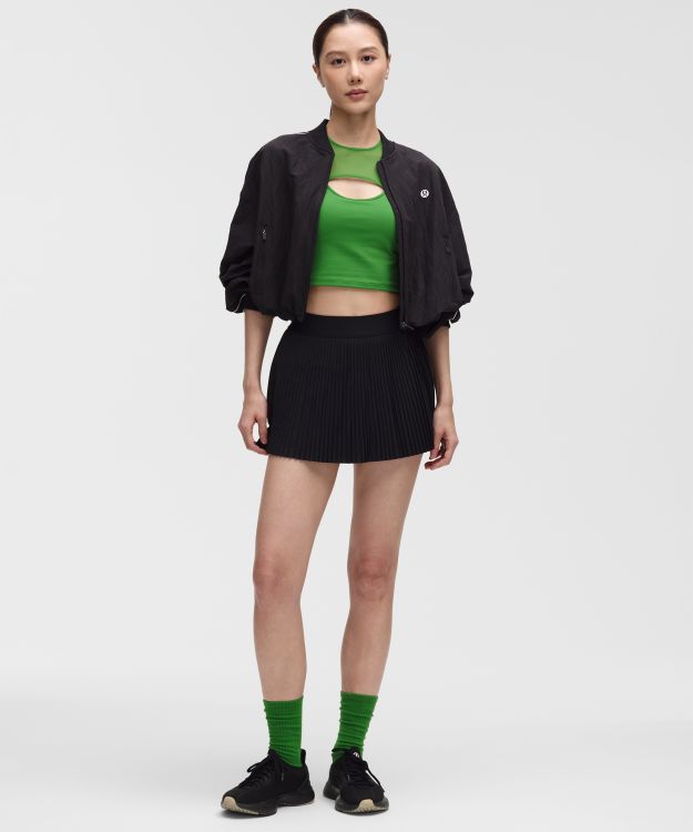 RePleat 女士风琴褶高腰网球裙