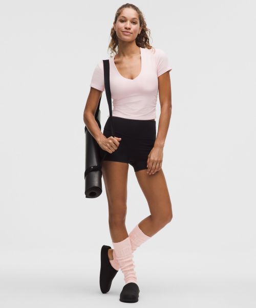 Wool-Blend 女士羊驼毛混纺绞花针织保暖腿套