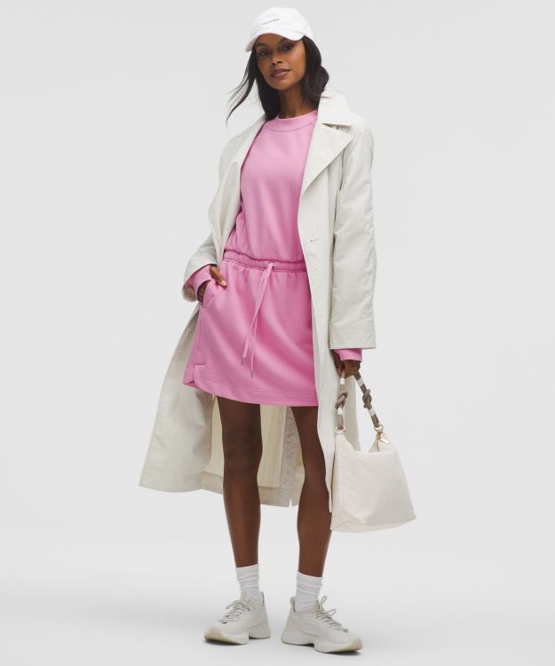 Scuba 女士腰部抽绳短款连衣裙