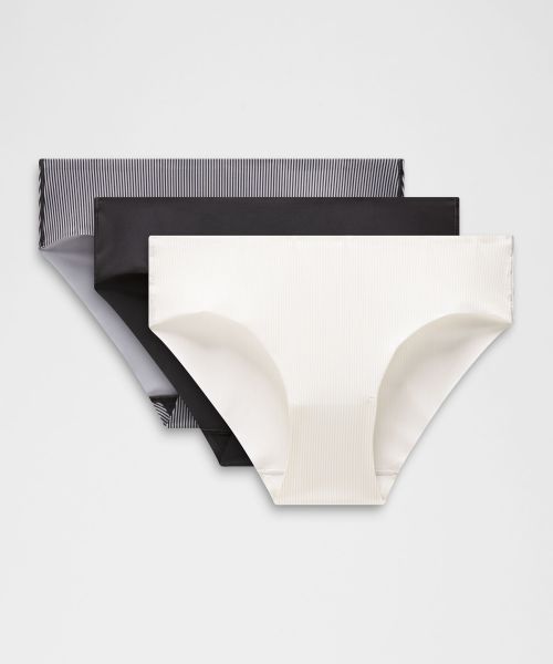 InvisiWear 女士中腰比基尼内裤 *3 条装 速干芯吸