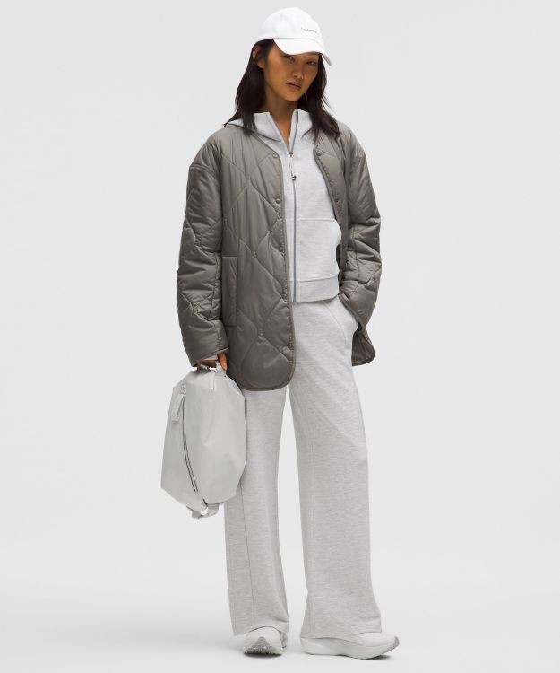 Scuba 女士中腰阔腿运动裤 *华夫格