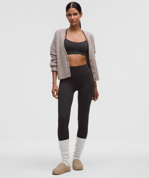 Wool-Blend 女士羊驼毛混纺绞花针织保暖腿套