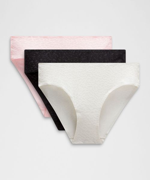 InvisiWear 女士中腰比基尼内裤 *蕾丝 3 条装