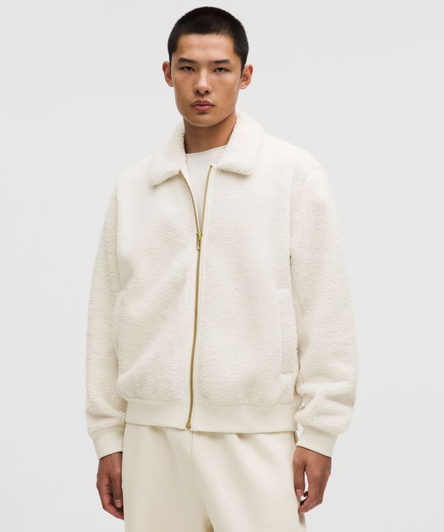 Textured Fleece 男士纹理拉绒飞行员夹克 *新年款