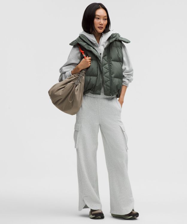 Scuba 女士中腰阔腿运动裤