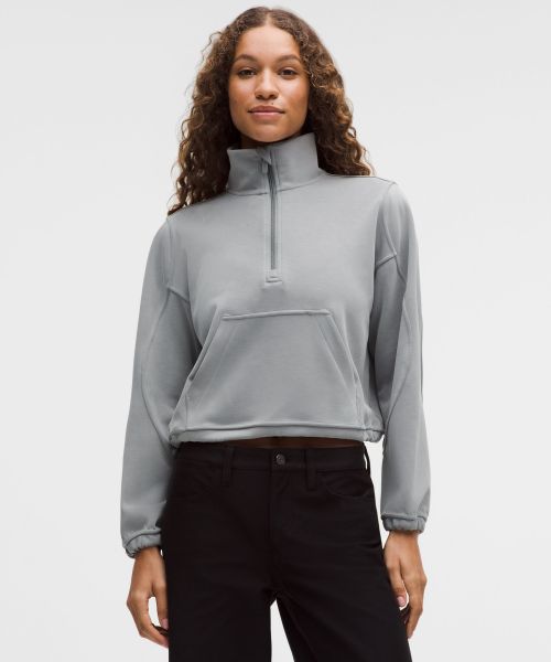 Brushed Softstreme™ 女士拉绒半拉链衫