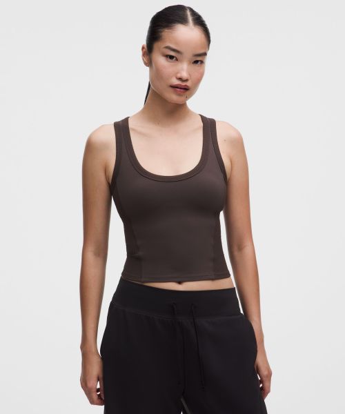 Smooth and Ribbed Nulu 女士运动背心芯吸