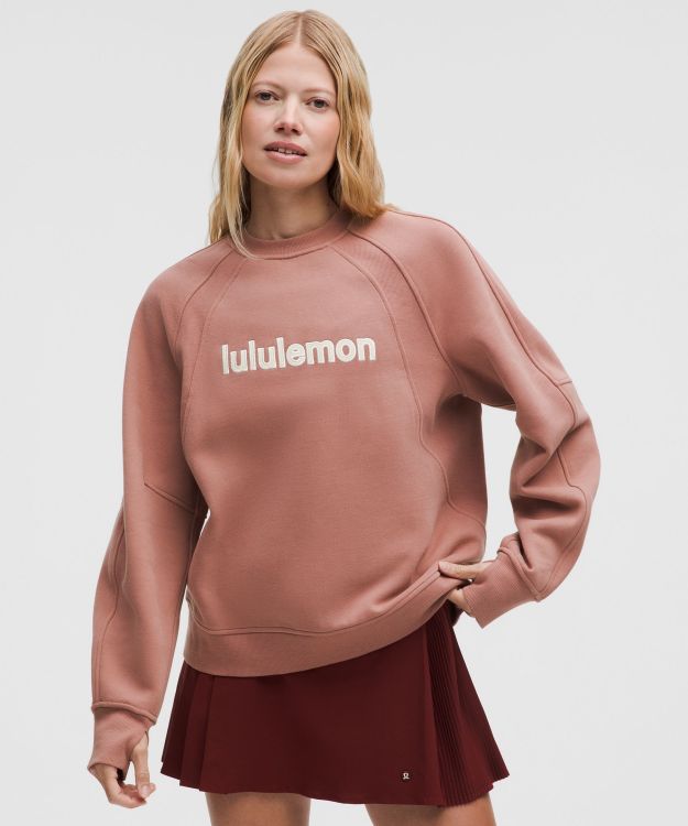 Scuba 女士超宽松款套头卫衣 *文字徽标