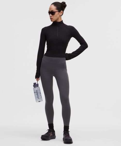 Fast and Free 女士运动高腰拉绒紧身裤 24