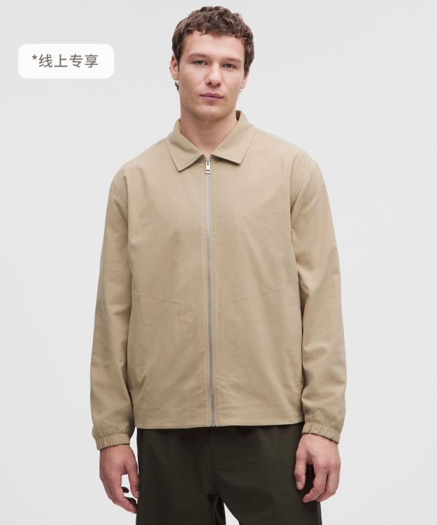 Unshaken™ 男士翻领拉链夹克 速干芯吸