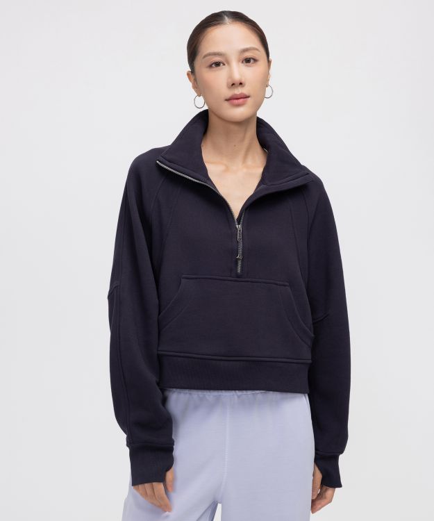 Scuba 女士超宽松款烟囱领卫衣