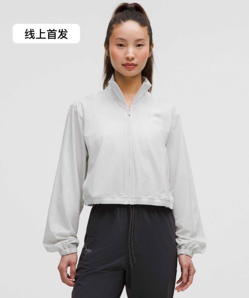 Run Crew 女士跑步图案款下摆抽绳夹克