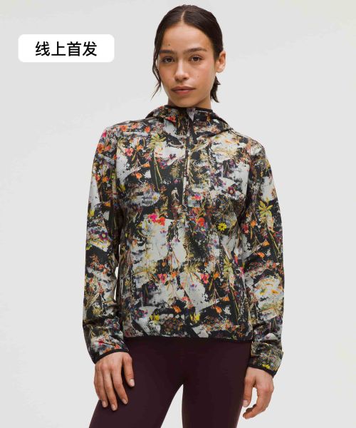 Hooded 女士徒步连帽半拉链外套