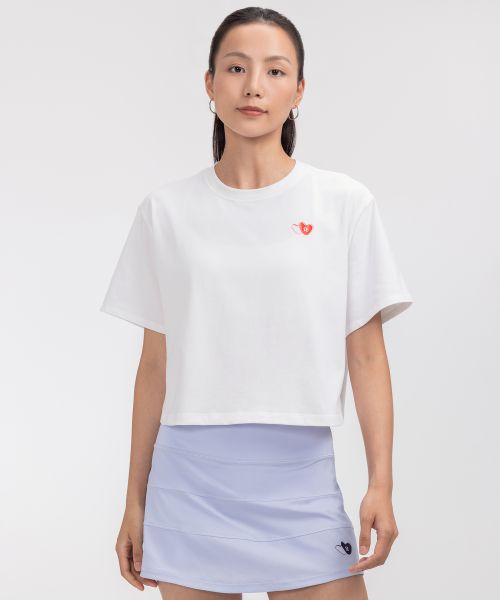 Cotton Jersey 女士棉质平纹针织短袖 T 恤