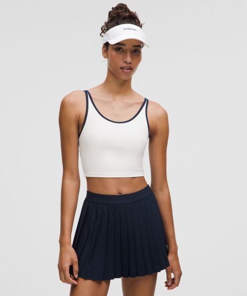 Scoop-Neck 女士网球低圆领后侧开口背心