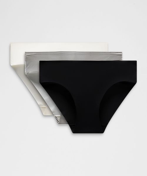 InvisiWear 女士中腰比基尼内裤 *3 条装