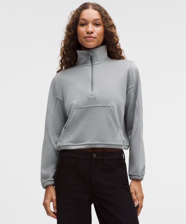 Brushed Softstreme™ 女士拉绒半拉链衫