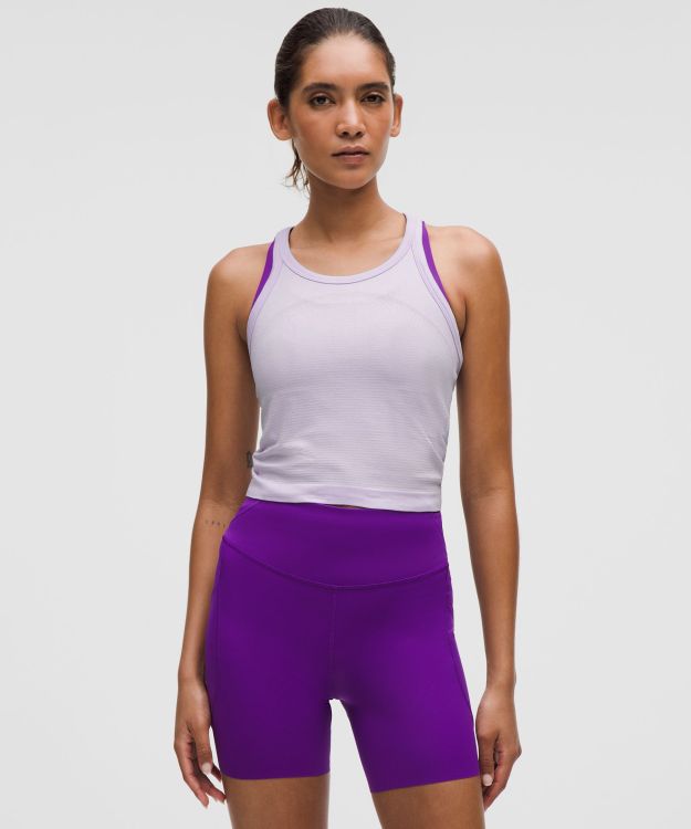 Swiftly Tech 女士短款工字运动背心 2.0