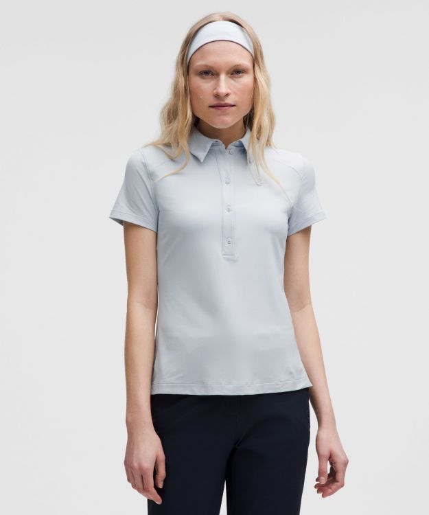 Quick-Dry 女士运动短袖休闲衫 *平直下摆 速干芯吸